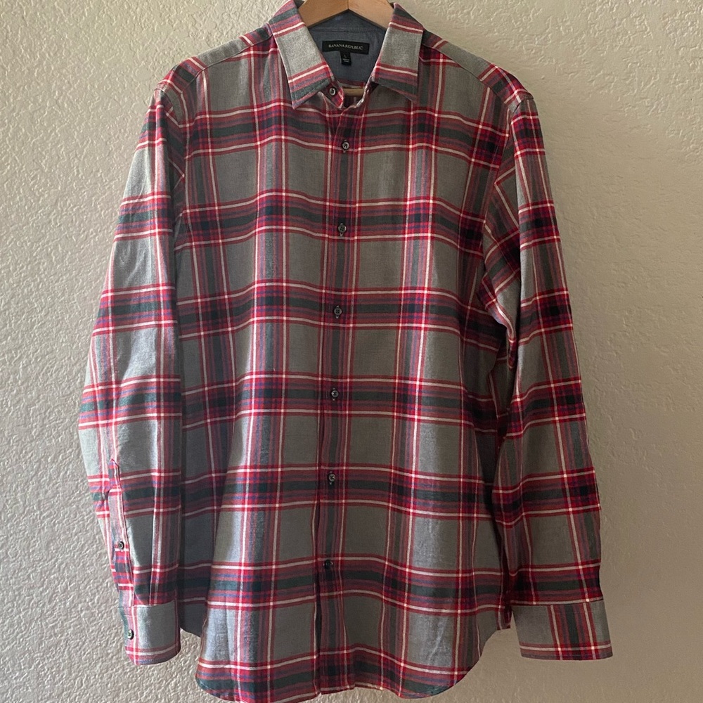 BANANA REPUBLIC Button Up, Size Large
